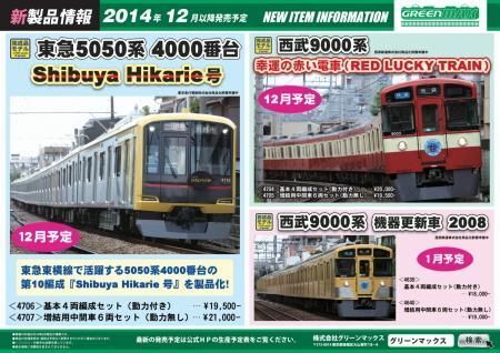 グリーンマックス4706 東急5050系4000番台 基本4両セット